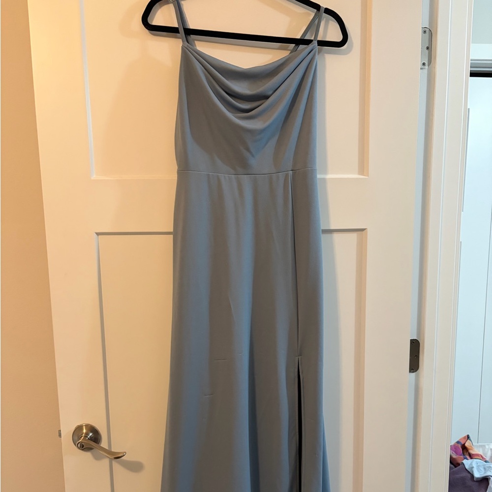 Birdy Grey Ash Dress in Blue Crepe